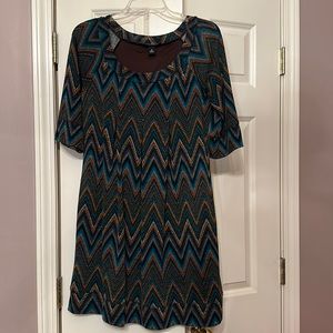 ABG Dress Multi Color Fall Dress